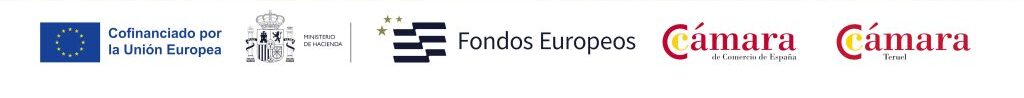 Cofinanciado por la Unión Europea, Fondos Europeos, Cámara de España y Cámara de Teruel